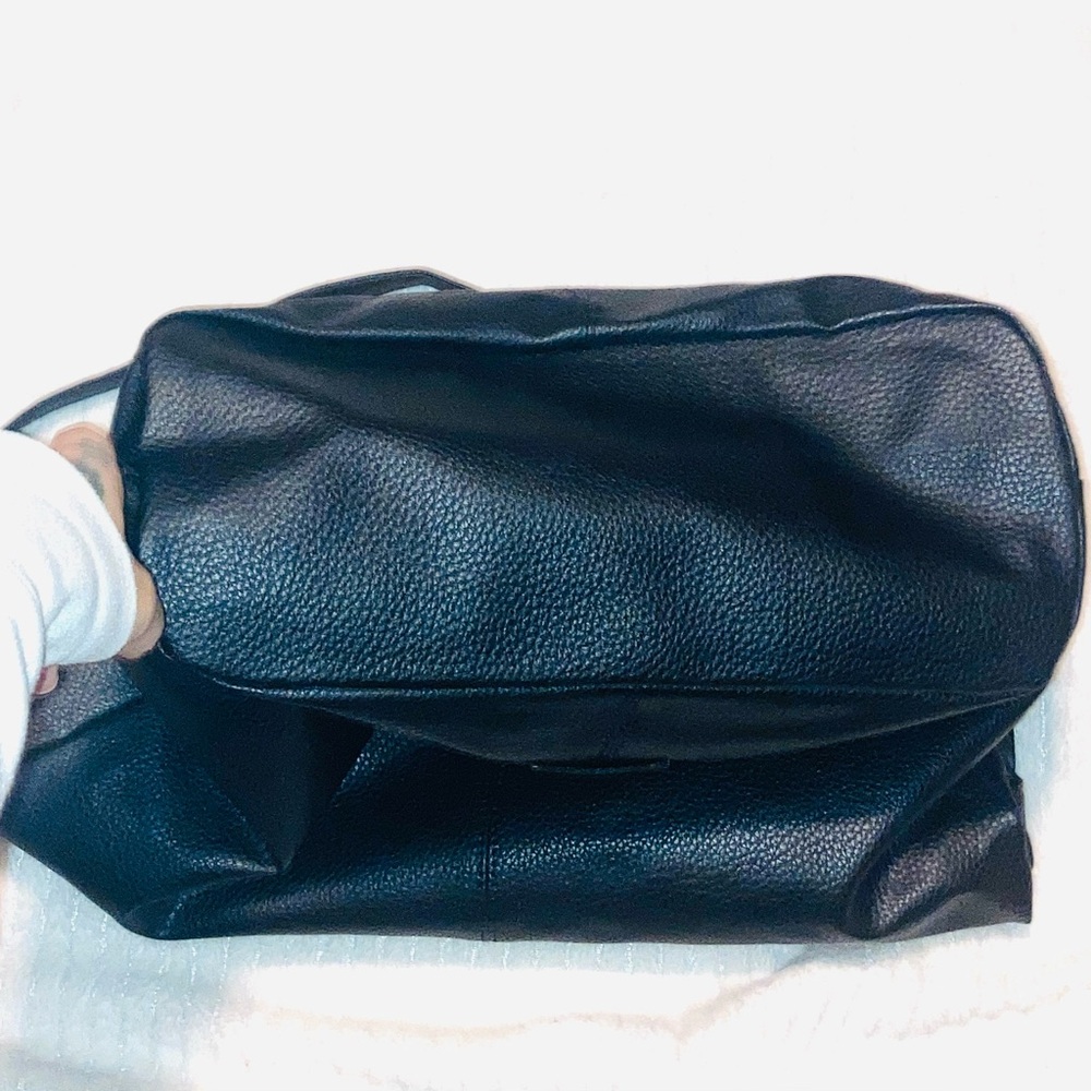 London fog Black Leather Tote Bag - Picture 3 of 5